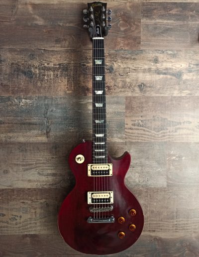 Exposición en pared de guitarra Gibson Sammy Hagar Red Rocker Signature Les Paul
