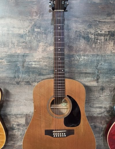 Exposición en pared de guitarra Seagull Coastline S12 Cedar