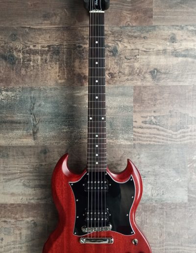 Exposición en pared de guitarra Gibson SG Tribute