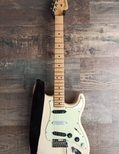 Exposición en pared de guitarra Fender AM Standard