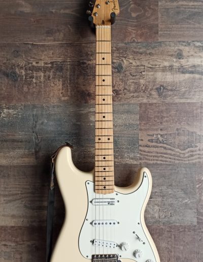 Exposición en pared de guitarra Fender EOB Stratocaster