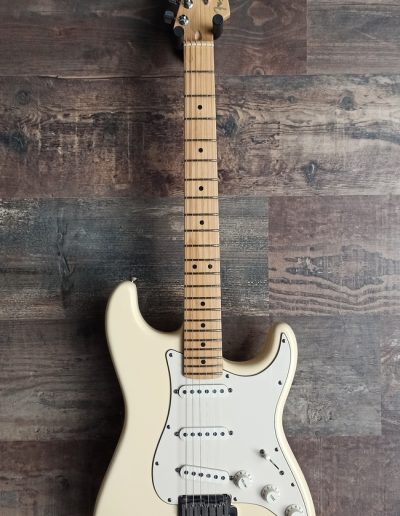 Exposición en pared de guitarra Fender Stratocaster Am Standard