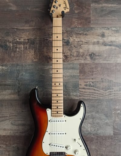 Exposición en pared de guitarra Fender Player Series Strat PF 3TS