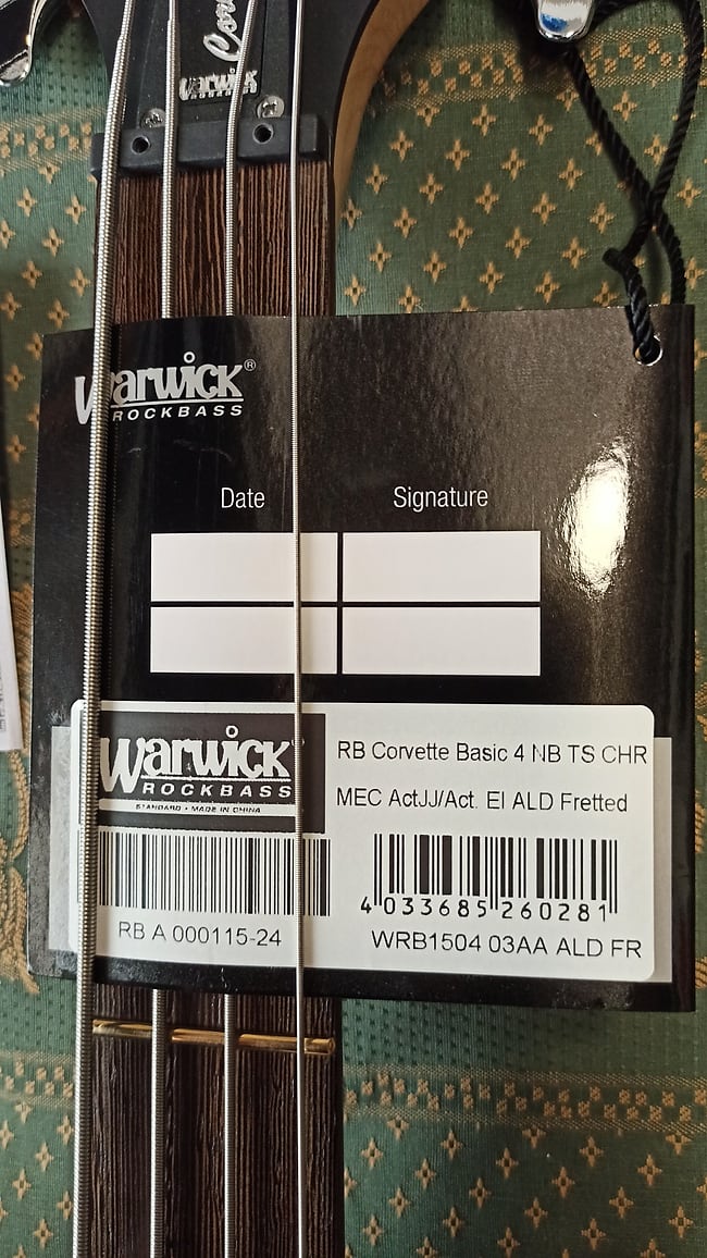 Warwick RockBass Corvette Basic, 4-Strings 2024 - Nirvana Black Transparent Satin - Imagen 15
